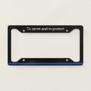 Search for police license plates Thin blue line