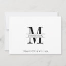Search for black white note cards Monogrammed