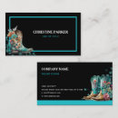 Search for cowboy boots business cards Watercolor