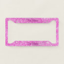 Search for elegant license plate frames Girly