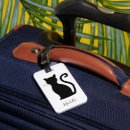 Search for fun luggage tags Black and white