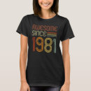 Search for 1981 tshirts Birthday