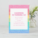 Search for pink black and silver glitter invitations Girl