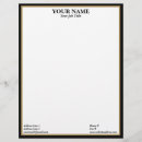 Search for black and gold letterhead Professional