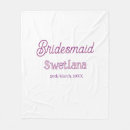 Search for bridesmaid blankets Calligraphy typography elegant romantic