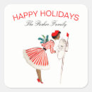 Search for vintage christmas stickers Old fashion