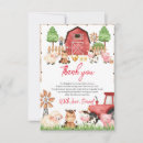Search for tractor thank you cards Animals