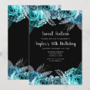 Search for black silver sweet 16 invitations Classy