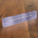 Search for purple name plates Metallic