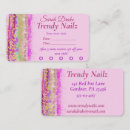 Search for pink and gold nail business cards Sparkly