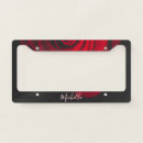Search for red license plate frames Floral