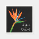 Search for bird paradise napkins Tropical flowers