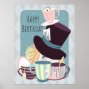 Search for mad hatter tea party posters Pink