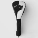 Search for black cat golf head covers Feline