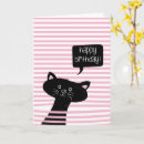 Search for black cat birthday cards Cute