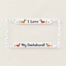 Search for dachshund license plate frames Wiener dog