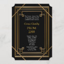 Search for black gold prom invitations Senior junior