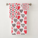 Search for pink black hearts bath towels Modern