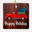Search for red truck ornaments Country