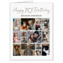 Search for 70th birthday cards Photo collage