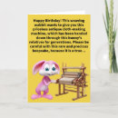 Search for funny bunny birthday cards Pun