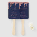 Search for rose gold and navy blue wedding programs Chic