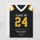 Search for football jersey invitations School colors