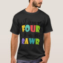 Search for dinosaur 4th birthday tshirts Hear