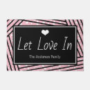 Search for valentines day doormats Black and white
