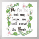 Search for as for me and my house we will serve the lord posters Religion