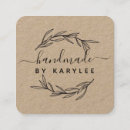 Search for leaf business cards Handmade
