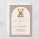 Search for brown bear invitations Rustic