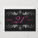 Search for red and black 21st birthday invitations Damask
