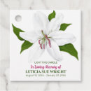 Search for candle favor tags Funeral