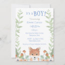 Search for fox baby boy shower invitations Forest animals