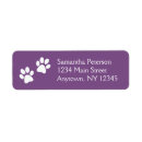 Search for dog paw print return address labels Dogs