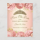 Search for gold foil save the date postcards Floral