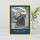 Search for yellow and blue graduation invitations School colors