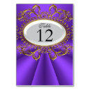 Search for gold table cards Purple
