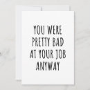 Search for new job party invitations Retirement