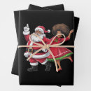 Search for african american wrapping paper Santa