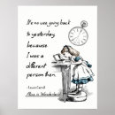 Search for alice in wonderland quote posters Quotes