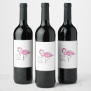 Search for flamingo wine labels Tropical