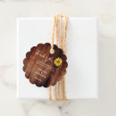 Search for sunflower wedding favor tags Wood