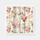 Search for vintage shabby chic roses napkins Floral
