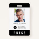 Search for press pass badges Photo id