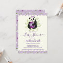 Search for panda baby shower invitations Bamboo leaves