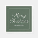 Search for modern christmas napkins Green