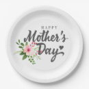 Search for mothers day paper plates Floral