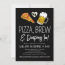 Search for pizza and beer invitations Couples shower